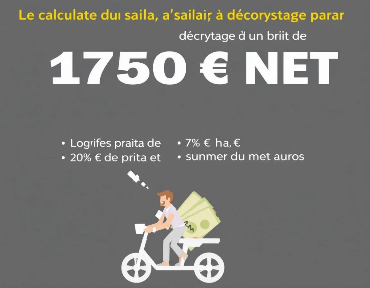 Le calcul du salaire net : décryptage à partir d'un brut de 1750 euros